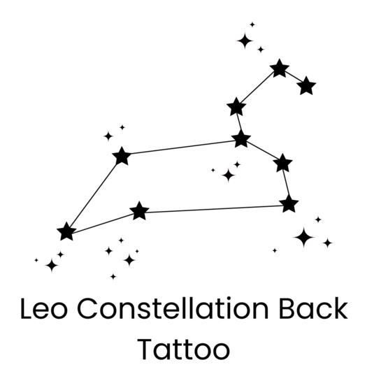 Leo Constellation (Back Tattoo)