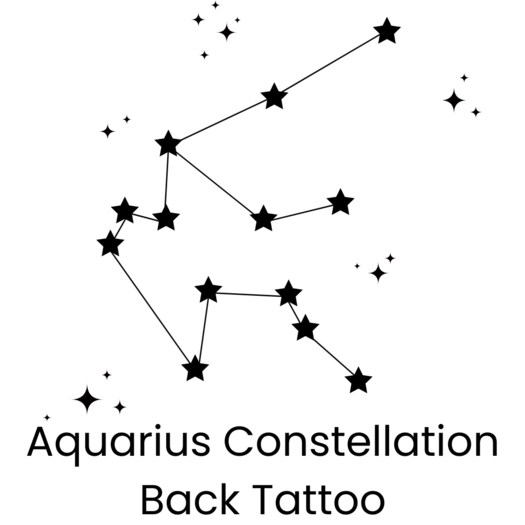 Aquarius Constellation (Back Tattoo)