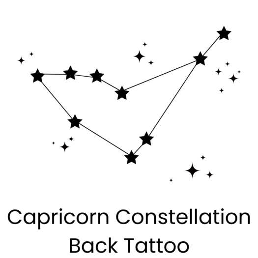 Capricorn Constellation (Back Tattoo)