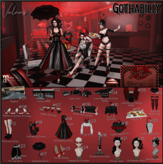 18. Gothabilly Heart Bag
