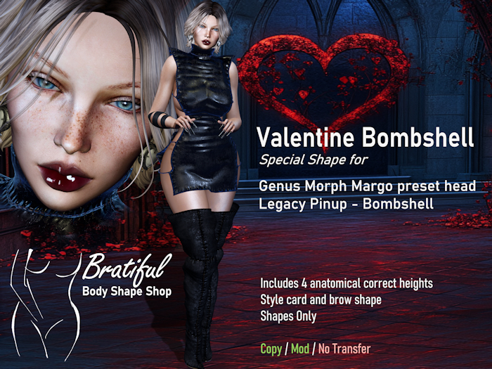 Valentine Bombshell Shape 