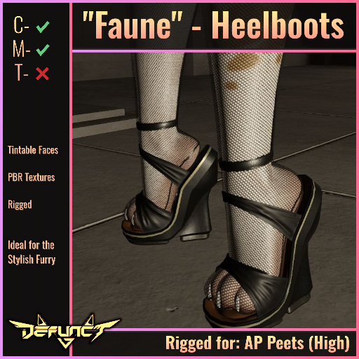 ~Dfnct / "Faune" - Heelboots