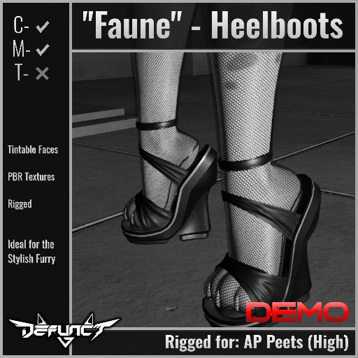 ~Dfnct / DEMO / "Faune" - Heelboots