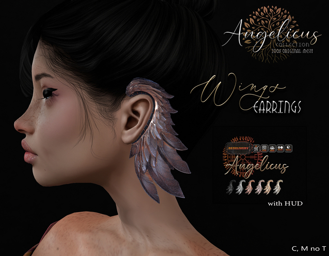 .AngelicUs. Wing earrings