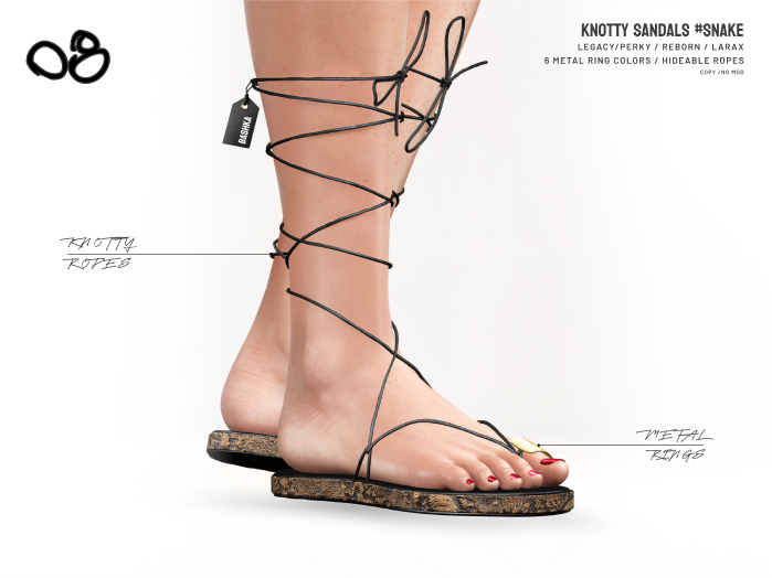 BASHKA - Knotty Sandals (Snake)