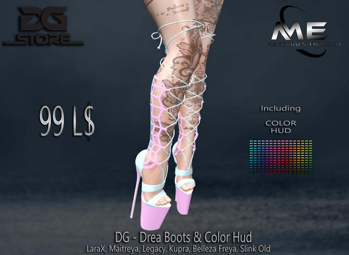 DG - Drea Boots & Color Hud - Unpacker