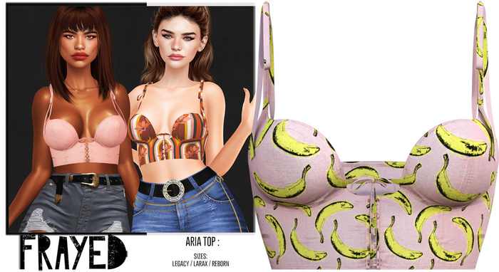 Frayed - Aria Top - Bananas