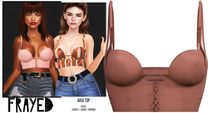 Frayed - Aria Top - Desert