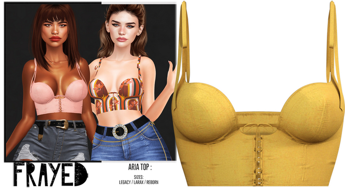 Frayed - Aria Top - Sunny