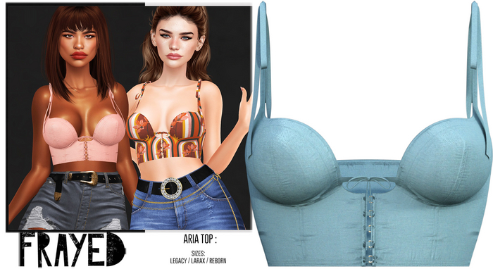 Frayed - Aria Top - Pool