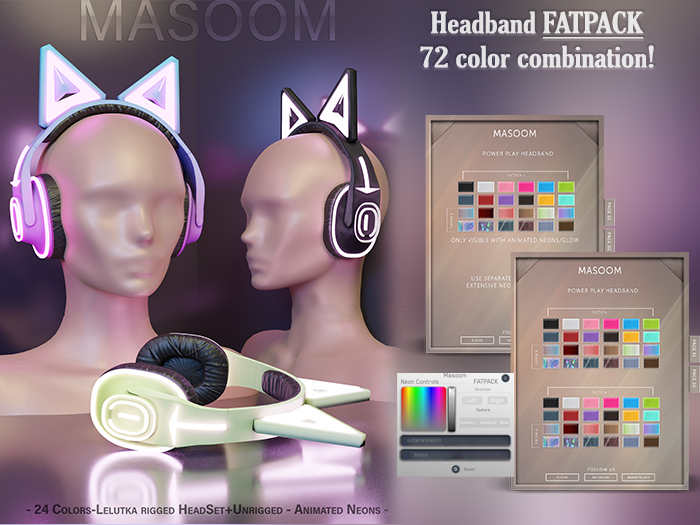 [[ Masoom ]] Power Play Headset - FATPACK