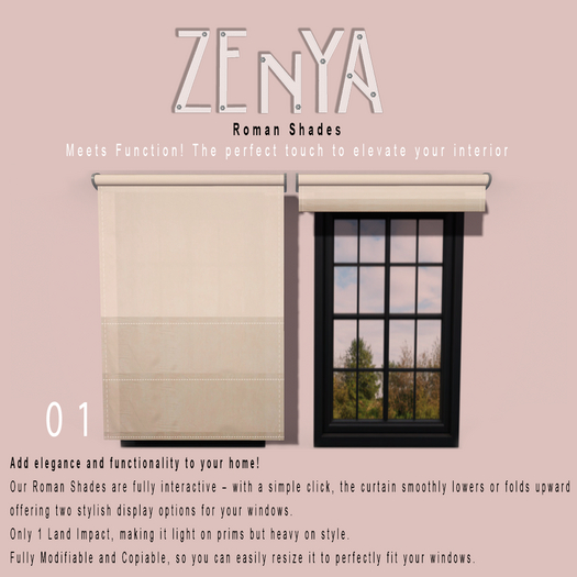 ZENYA - Roman Shades DEMO 