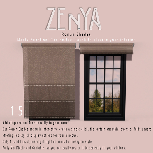 ZENYA - Roman Shades 15