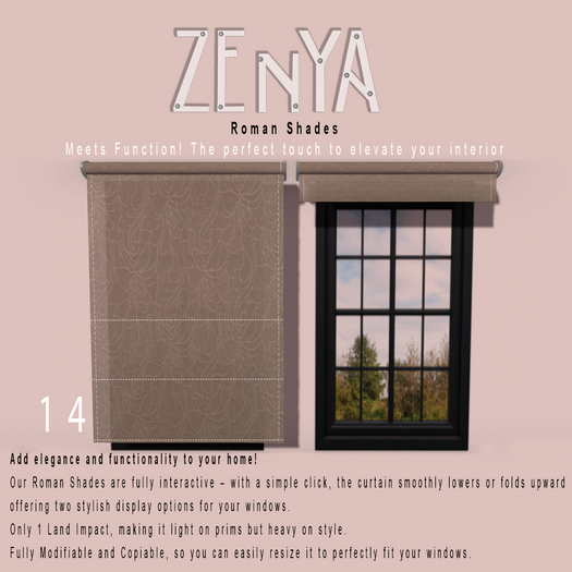ZENYA - Roman Shades 14