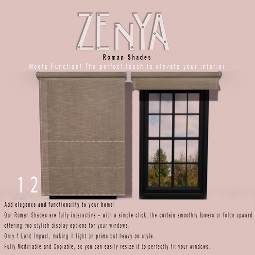 ZENYA - Roman Shades 12 