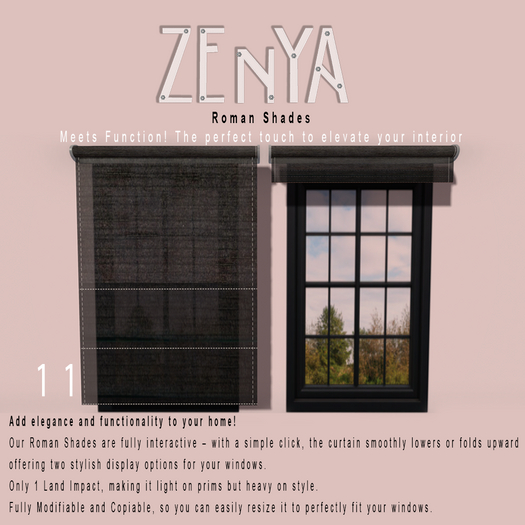 ZENYA - Roman Shades 11