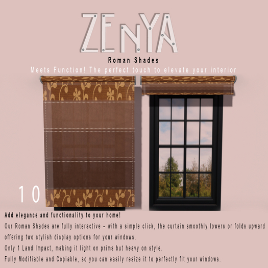 ZENYA - Roman Shades 10