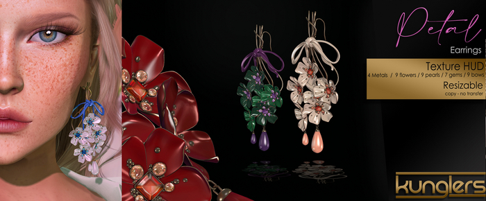 KUNGLERS - Petal earrings DEMO