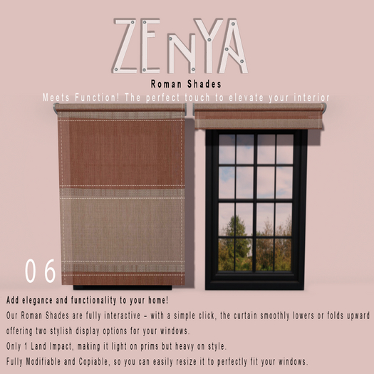 ZENYA - Roman Shades 06 