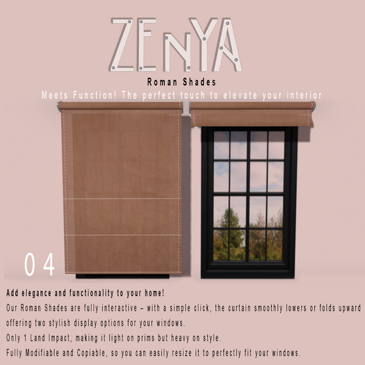 ZENYA - Roman Shades 04 