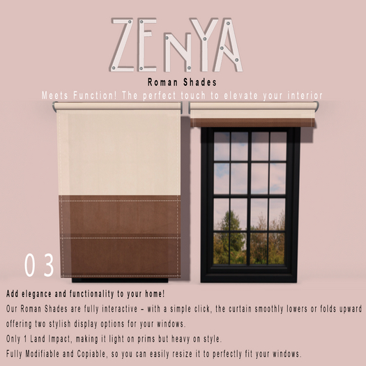 ZENYA - Roman Shades 03