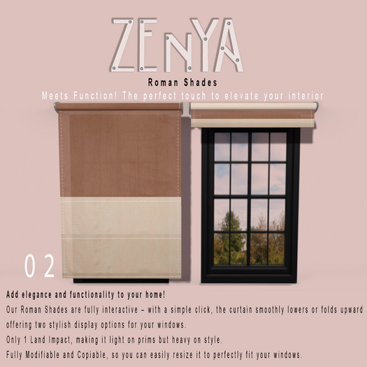 ZENYA - Roman Shades 02