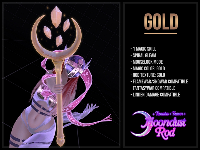 [TANAKA x TREVOR] - MOONDUST ROD - (GOLD)