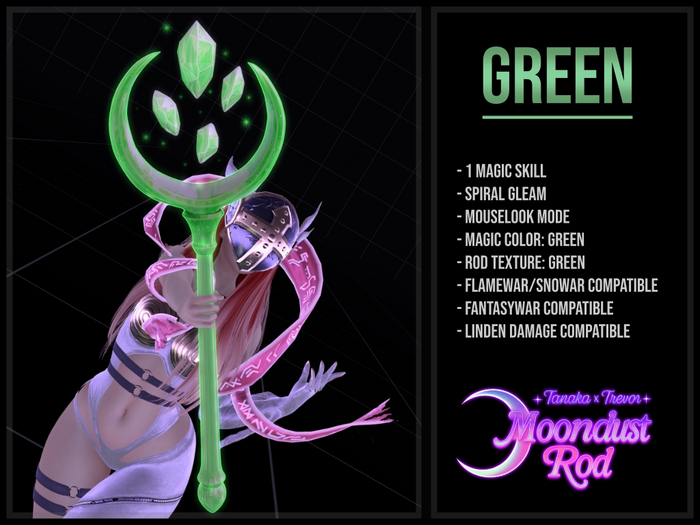 [TANAKA x TREVOR] - MOONDUST ROD - (GREEN)