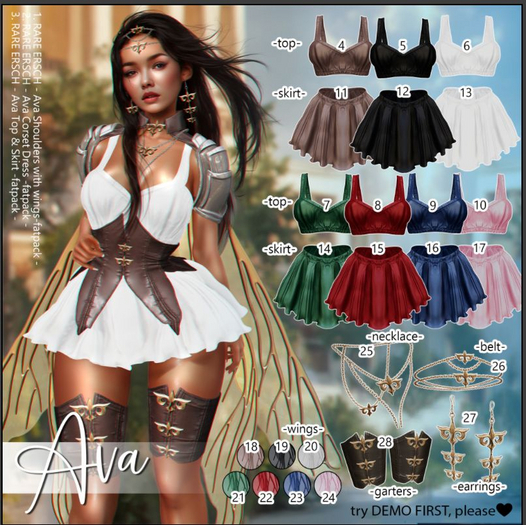 16. ERSCH -  Ava Skirt {Reborn} -navy-