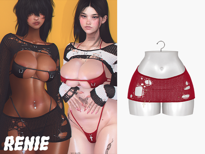 RENIE : NIKI SKIRT - RUBY