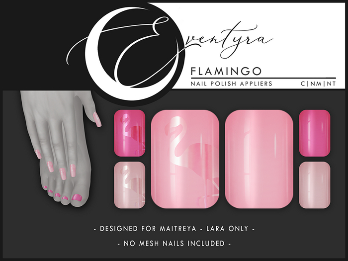 Eventyra - Maitreya Nail HUD - Flamingo