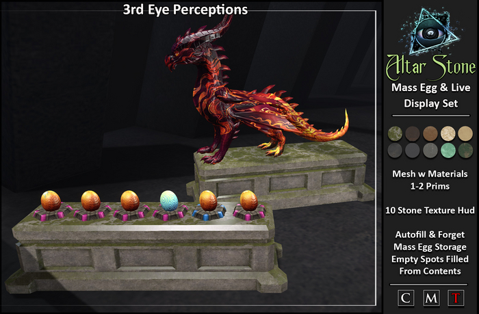 Altar Stone Display Set // Live & Egg Mass Autofill