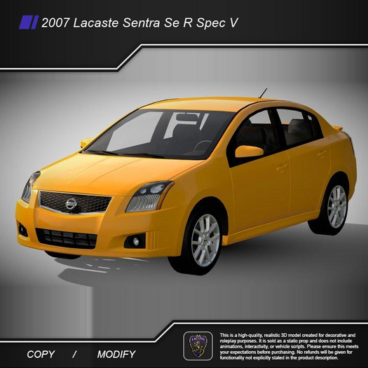 2007 Lacaste Sentra Se R Spec V