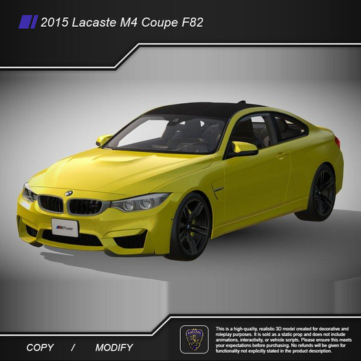 2015 Lacaste M4 Coupe F82