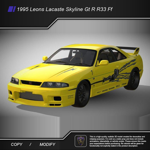 1995 Leons Lacaste Skyline Gt R R33 Ff