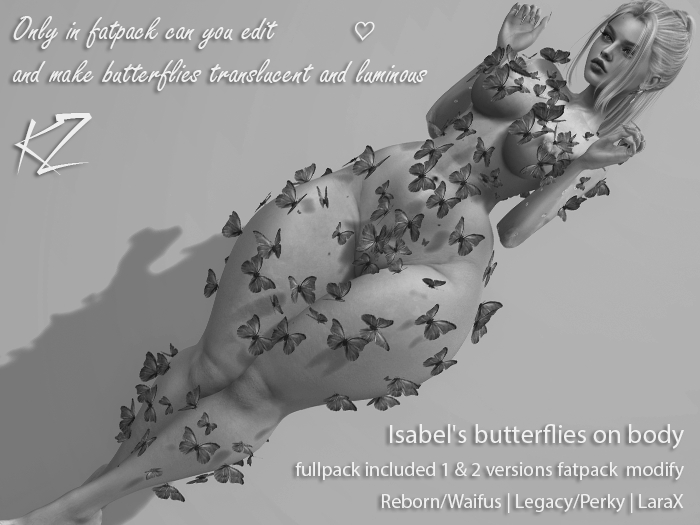 KZ Isabel's butterflies on body Demo