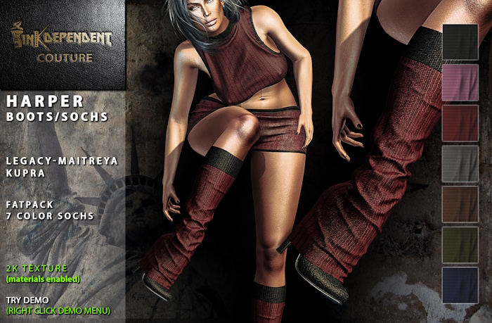 inK COUTURE - HARPER BOOTS/SOCHS FATPACK 