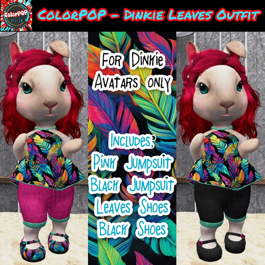 ColorPOP - Dinkie Leaves Outfit (Female) Box (ADD to Unpack)