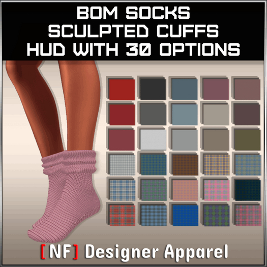 [NF] Scrunchie Socks - BoM with 30 style options