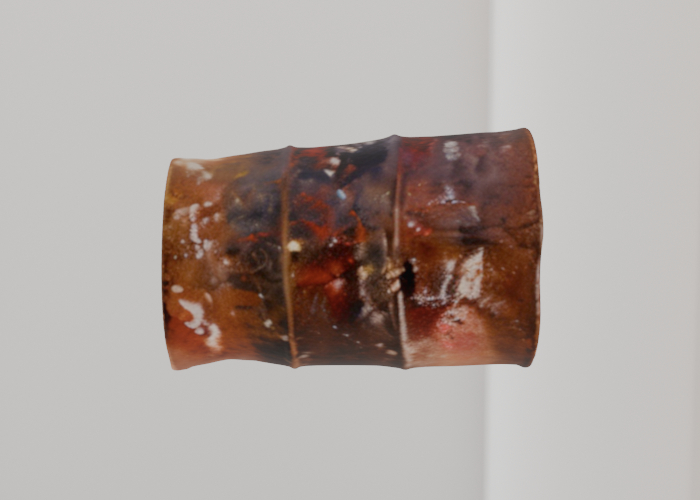 an old rusty barrel on a white background 1 - full permission