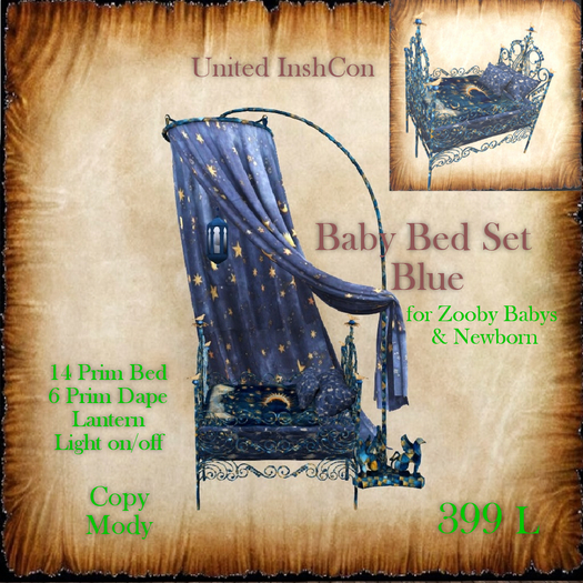 *UI* Zooby Baby Bed Set Blue v