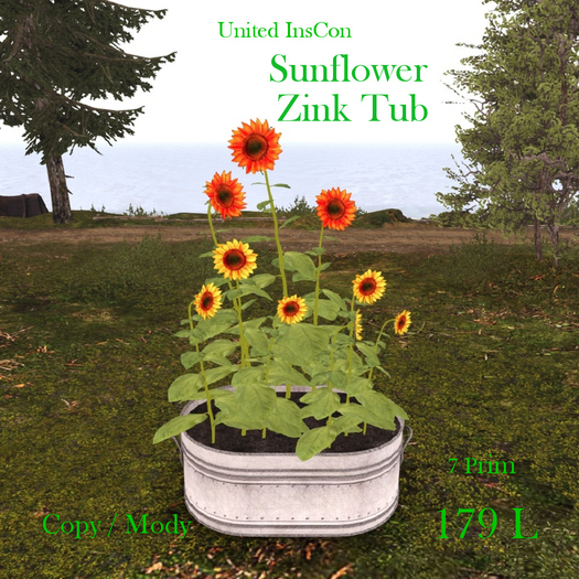 *UI* Sunflower Zink Tub v