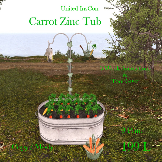 *UI* Carrot Zinc Tub v