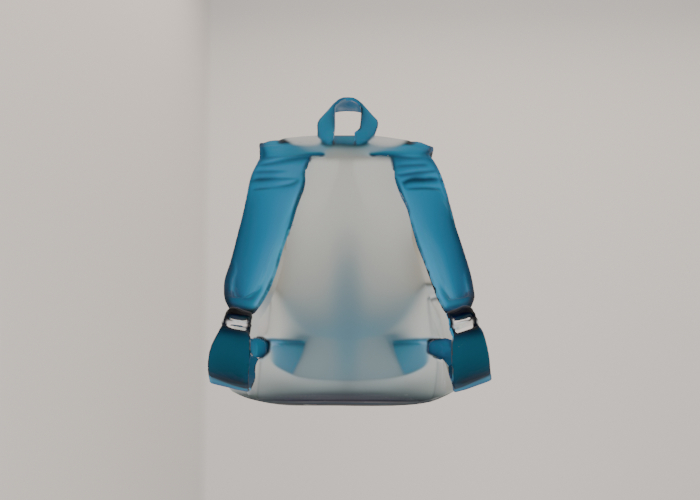 backpack with a blue and white color scheme - full permission