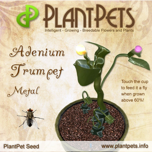 PlantPet Seed [Adenium Trumpet *Metal*]