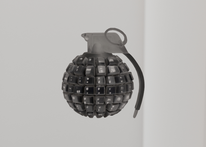 ball shaped keychai with a keychai - full permission