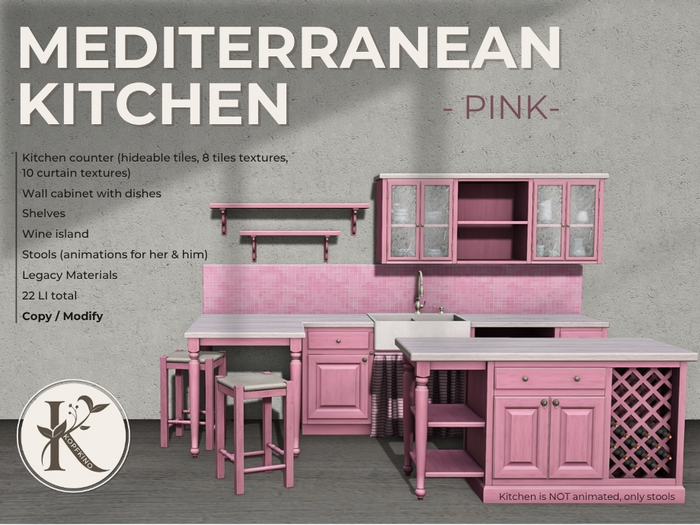 KOPFKINO - Mediterranean Kitchen Set Pink