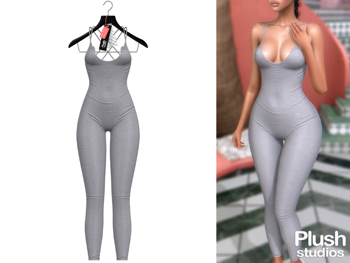 Plush Studios. Gabrielle Bodysuit - Gray