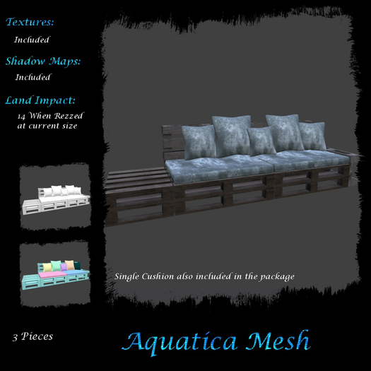 Aquatica Mesh - AM026242 Grunge Pallet Sofa