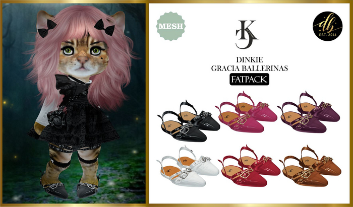 *DB* DINKIES GRACIA BALLERINAS* FATPACK